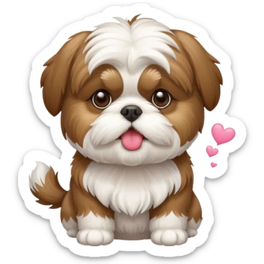 shih tzu blowing kisses sticker
