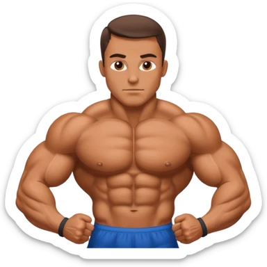 Bodybuilder sticker