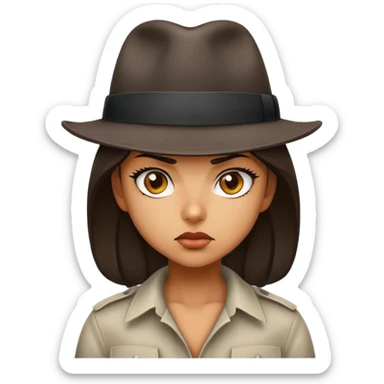 gangster girl sticker
