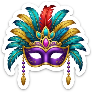 Carnival Mask sticker