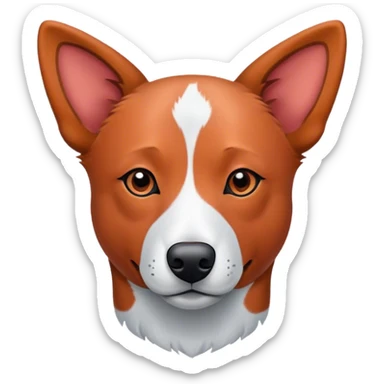 All red cattle dog, no white, thin  sticker