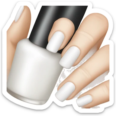 White Nail Polish sticker