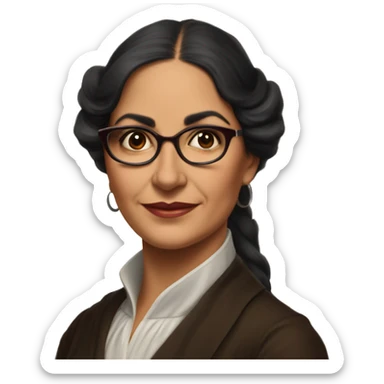 Julia Constancia de Burgos García was a Puerto Rican poet. As an advocate of Puerto Rican independence, she served  Puerto Rican Nationalist Party. young woman burgundy writer sticker