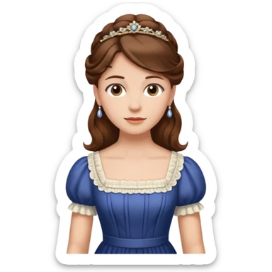 1900's european female sticker