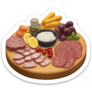 Charcuterie board sticker