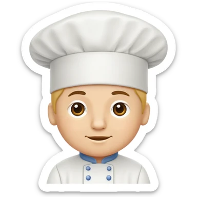chef's hat cartoon sticker