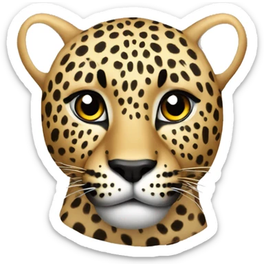 Leopard sticker