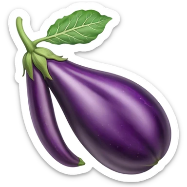 eggplant with veins sticker