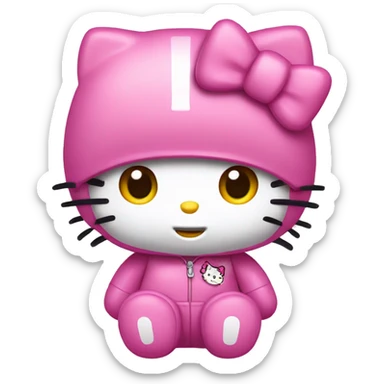 Hello kitty pink sticker