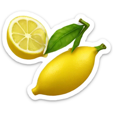 lemon peel sticker