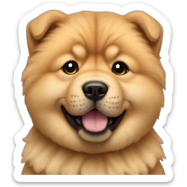 baby-chow-chow-dog sticker