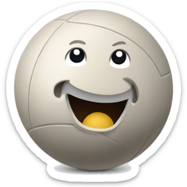 Boule de pétanque argenté avec des strillure et un cochonnet sticker