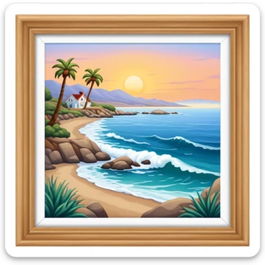 Wild, California, by the sea sticker