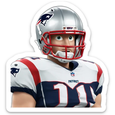 Mac jones, patriots  sticker