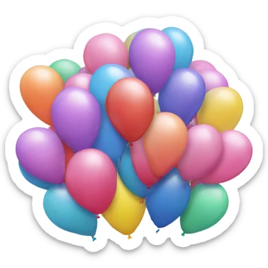 Birthday balloons  sticker