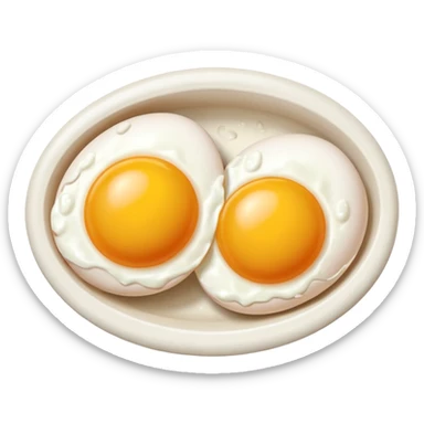 Chicken double yolk egg sticker