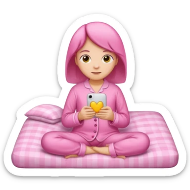 pink pajamas sticker