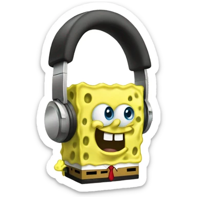 spongebob rapping sticker