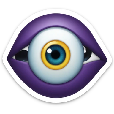 Evil eye with ca sticker