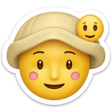 P3 low priority emoji, relaxed and subtle sticker