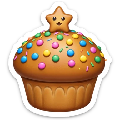 star shape bun sticker