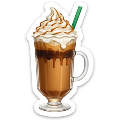 Aesthetically pleasing Starbucks Dubai iced coffee  sticker