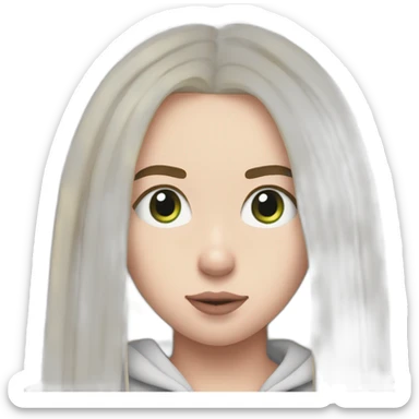 Billie eilish 2017 avec Ariana grande sticker