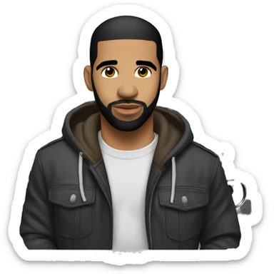 Drake in the studio making a new song sticker