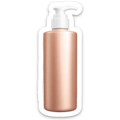 Rose gold lotion sticker