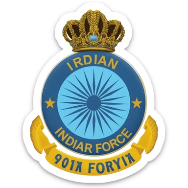 Make an emoji containing logo of the Indian Air Force sticker