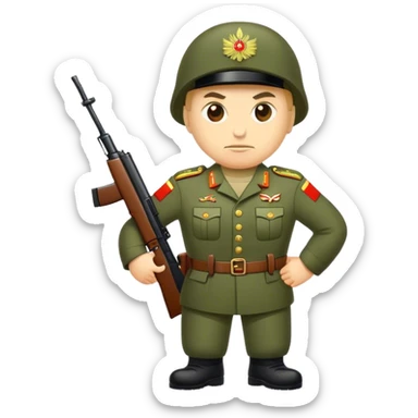 big modern Russian army, photorealistic sticker