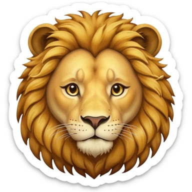 painter lion sticker