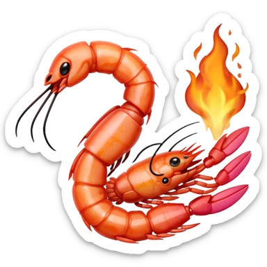 shrimp grilling sticker