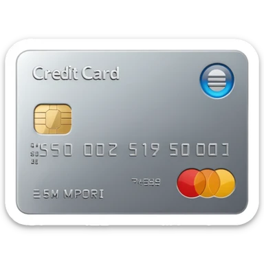 credit card sticker