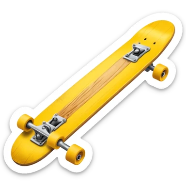 Skate board, yellow sticker