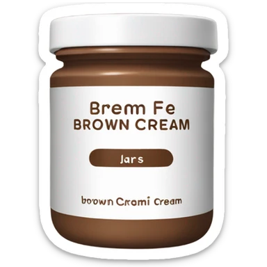 bromn face cream product sticker