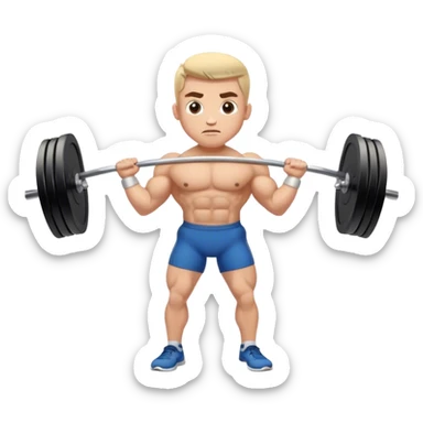 barbell shrugs sticker