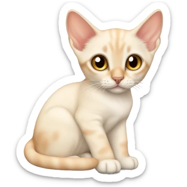 Flame point Siamese kitten sticker