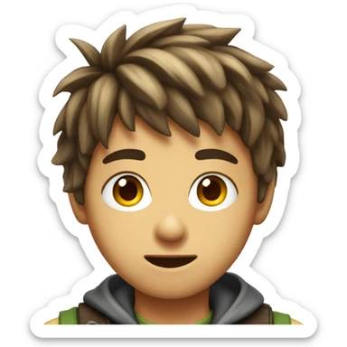 only a gamer boy face sticker