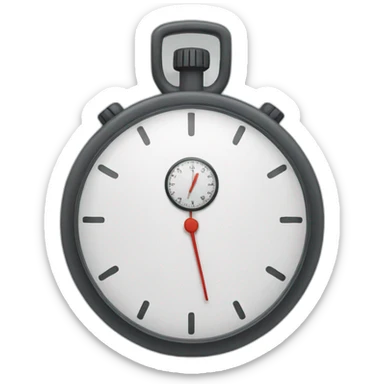 a stopwatch sticker