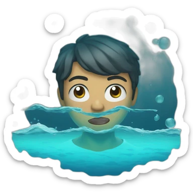 Under tha water  sticker