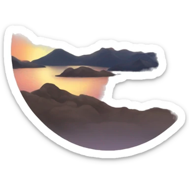 I want a pretty sunset  sticker
