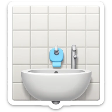 Clean bathroom sticker