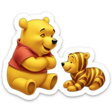 winnie the pooh and honey sticker