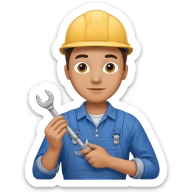 Workshop worker sticker