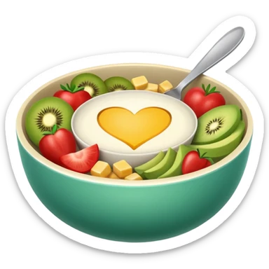 healthy bowl sticker