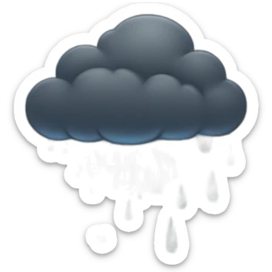 rain dark cloud sticker