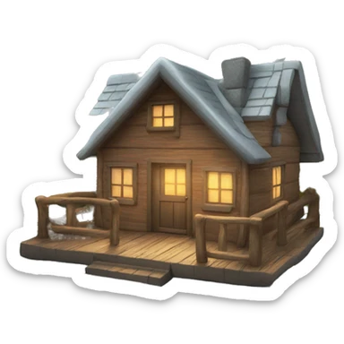 Cozy cabin sticker