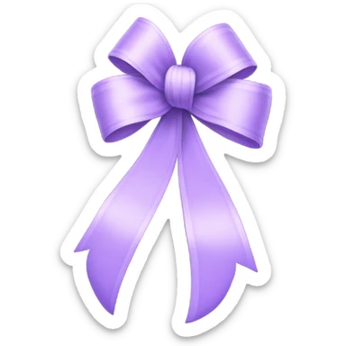 Lilac bow sticker