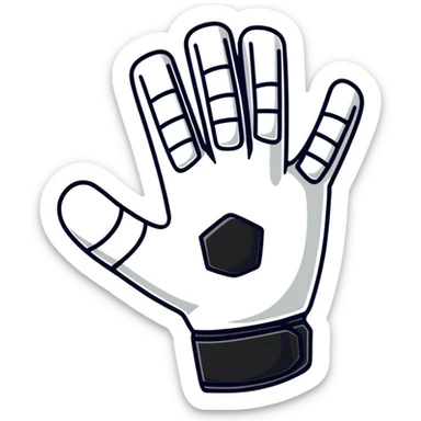 Soccer goalkeeper glove sticker